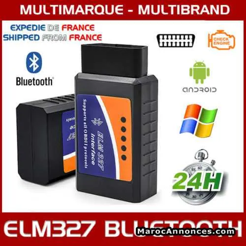 Obd2 elm 327 bluetooth outil de diagnostic auto - الدار البيضاء (2)