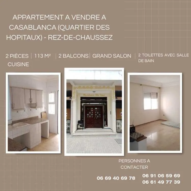 Appartement À vendre - 2mars - الدار البيضاء