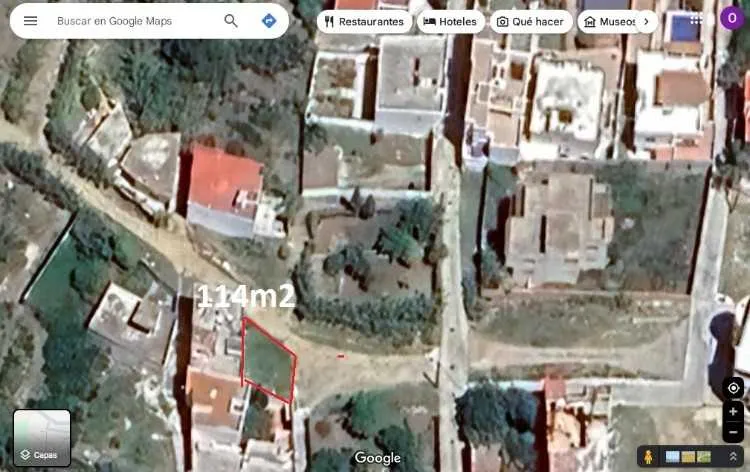 Vente terrain 114 m², 2 façades,avec matlab tahfid - تطوان