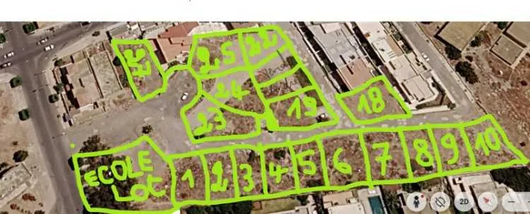 Lots villas et écoles privées autorisée a. vendre - أسفي