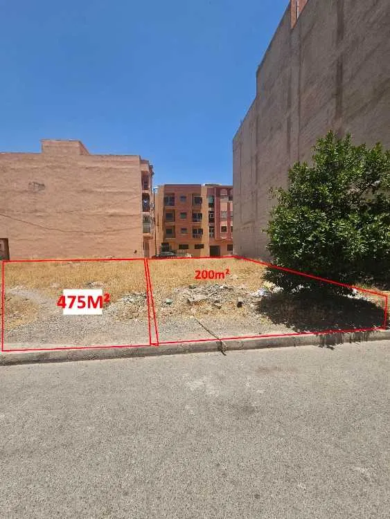 Terrain titré 475 m² – azzouzia – 3 façades - مراكش (2)