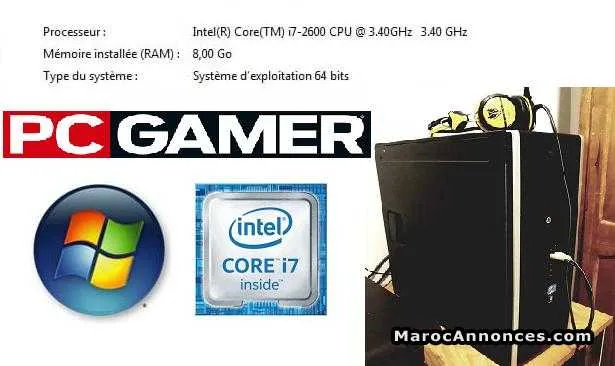 Vente pc gamer i7 très bon occasion - الدار البيضاء