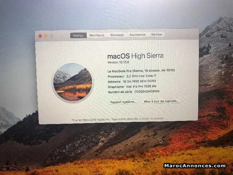 Macbook pro 15p 2015 - الدار البيضاء (3)