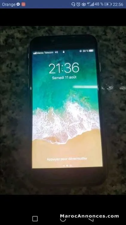 Iphone 64gb très bon état 1500dh - الدار البيضاء