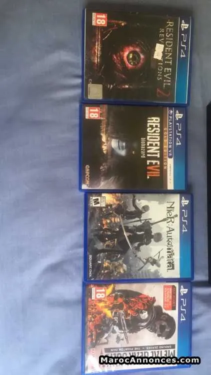 Ps4 pro avec cds de jeu - الدار البيضاء (2)