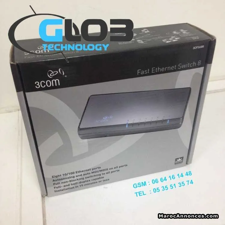 Switch 8 port 3com - الدار البيضاء (3)