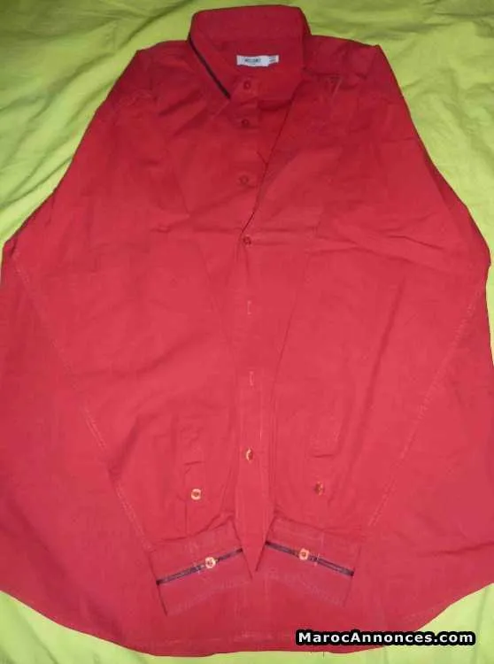 Chemise moschino originale rouge taille xxl - الدار البيضاء (3)