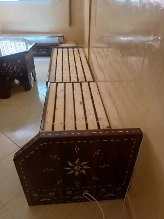 Salon marocain ( meuble en bois) - الدار البيضاء (2)