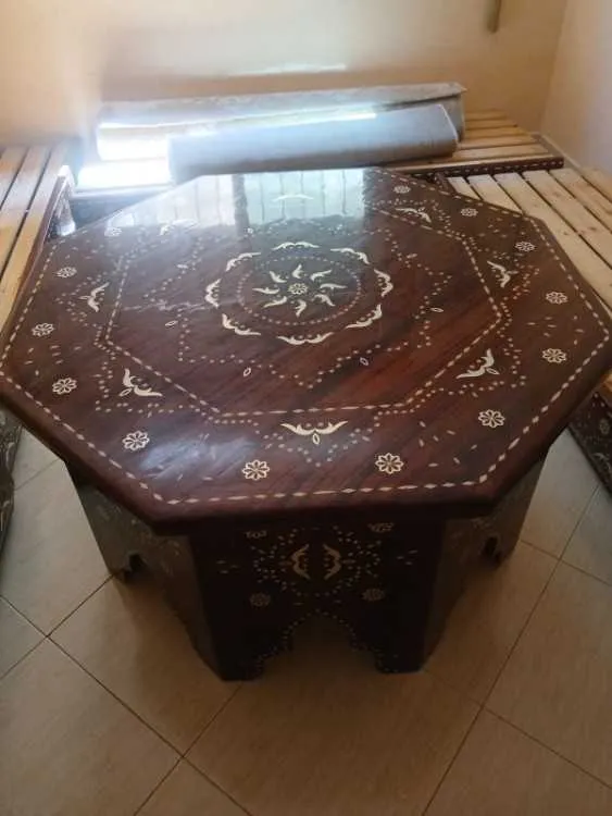 Salon marocain ( meuble en bois) - الدار البيضاء (3)