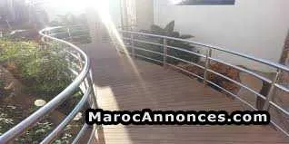 Menuiserie d'aluminium et inox, travaux de verre, - الدار البيضاء