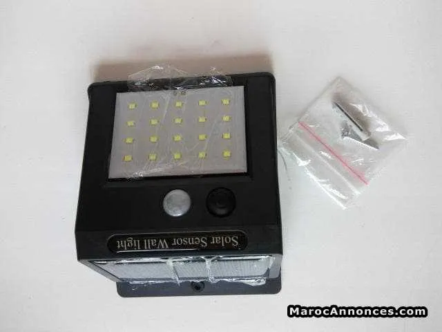 Lampe lumière solaire 20 led avec capteur de mouve - الدار البيضاء (3)