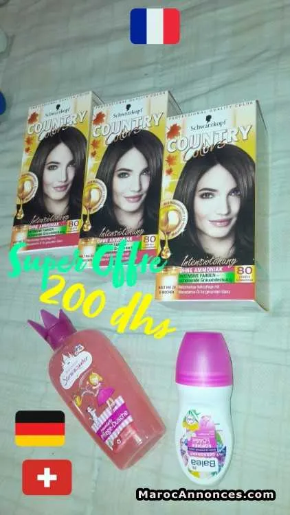 Teinture, gel douche, - الدار البيضاء