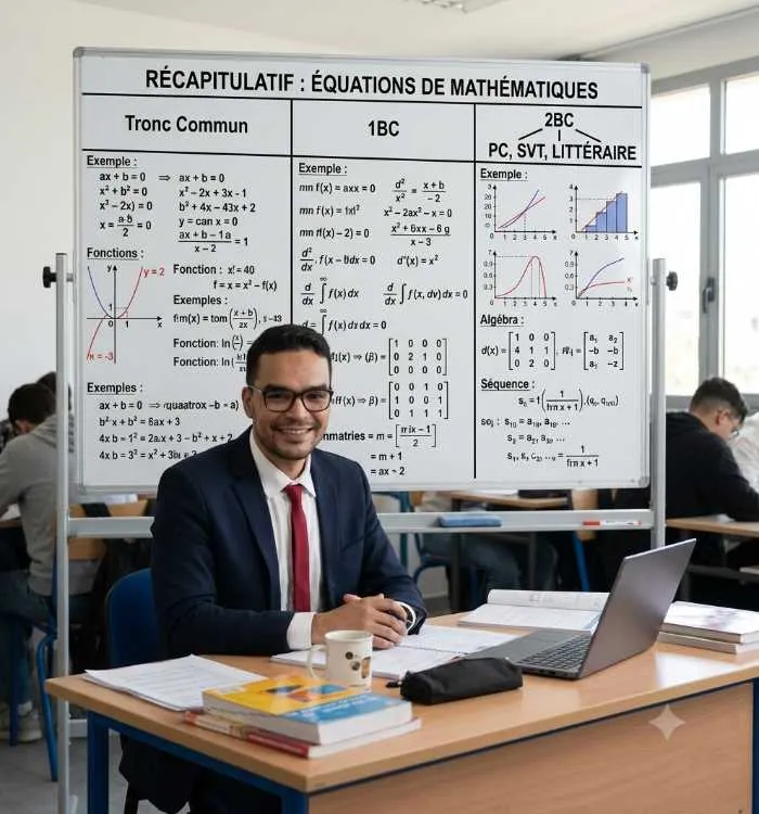 Cours de soutien maths lycée  tc 1ba 2bc - الدار البيضاء