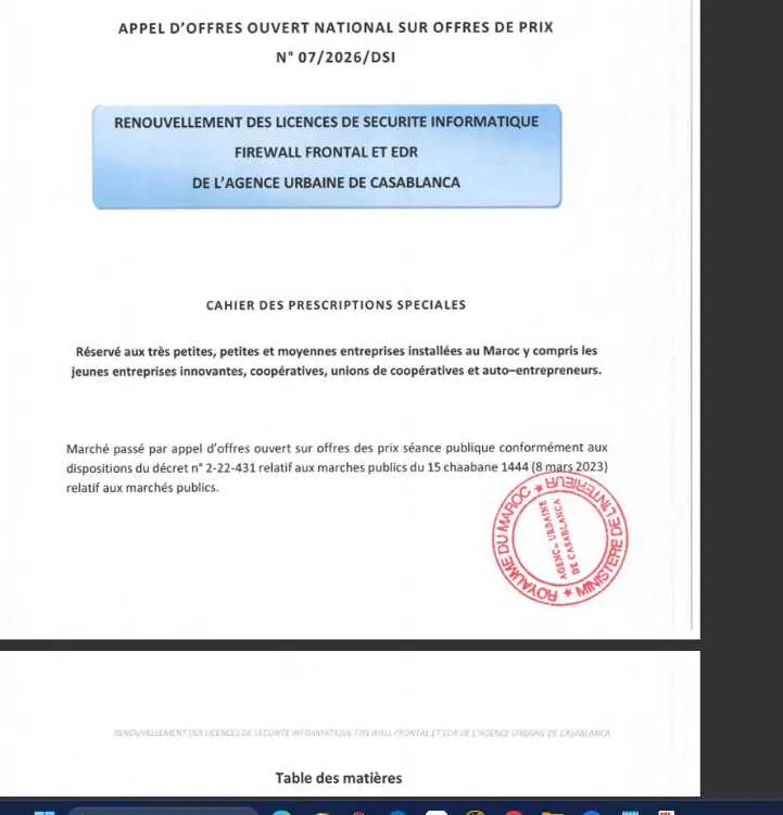 Accompagnement appels d’offres publics - الدار البيضاء (3)