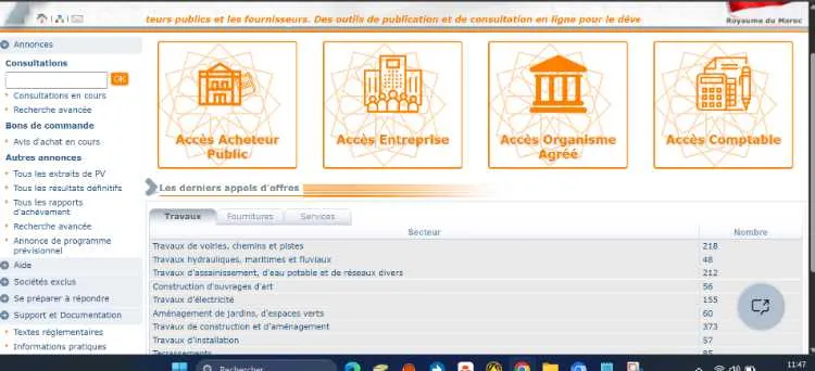 Accompagnement appels d’offres publics - الدار البيضاء (2)