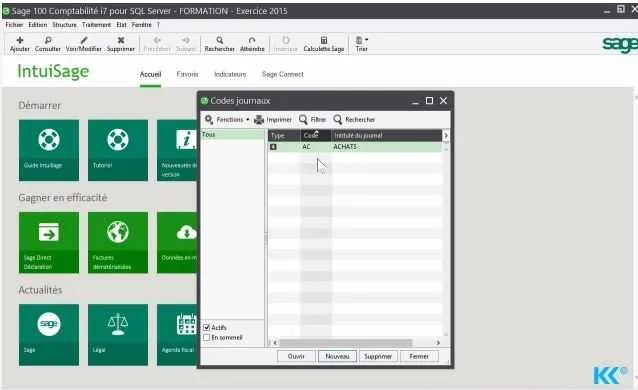 Paramétrages logiciel sage compta et paie - الدار البيضاء