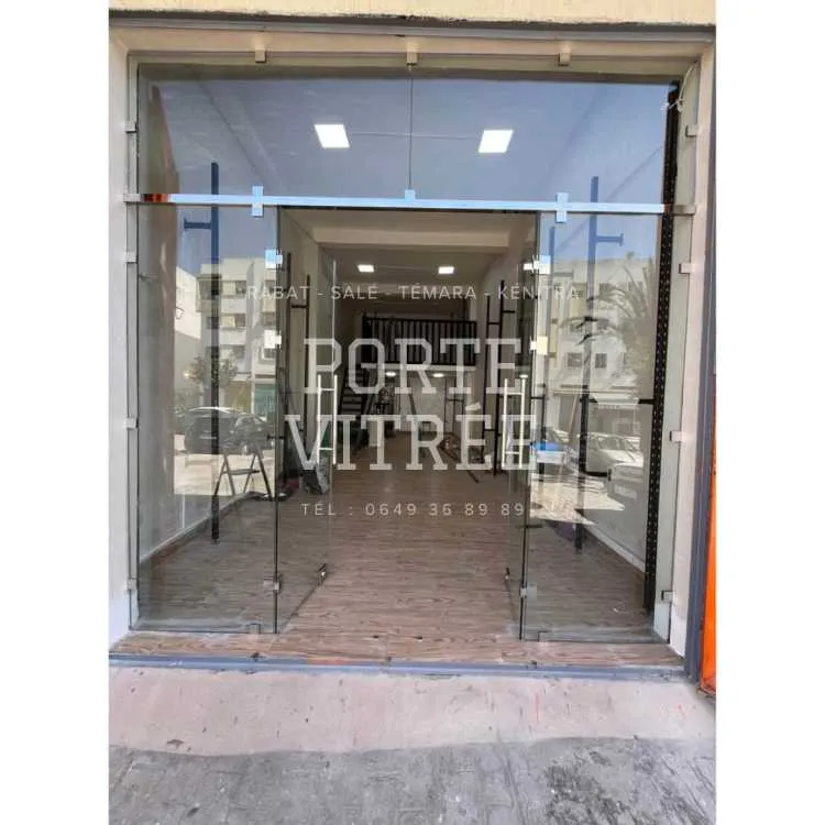Fabrication & pose de portes vitrées pour pharmaci - الرباط (2)