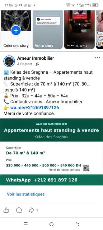 Appartements sur kelaa sraghna - Tout le Maroc /