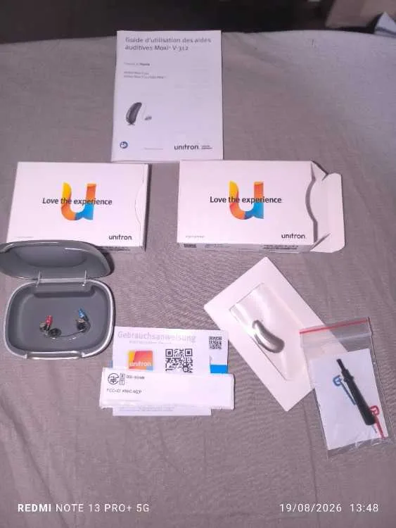 2 appareils auditifs Unitron Moxi V3-312 NEUFS - الجديدة