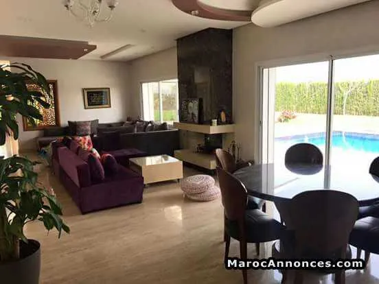 Villa avec pscine à 3000m2 bouskoura - بوسكورة (3)