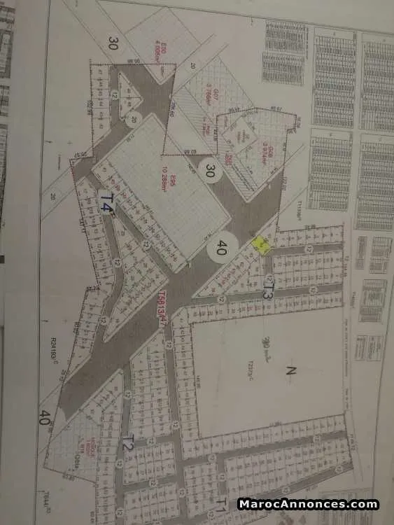 Lot pour villa de 330 m² titré double entrée - بوسكورة