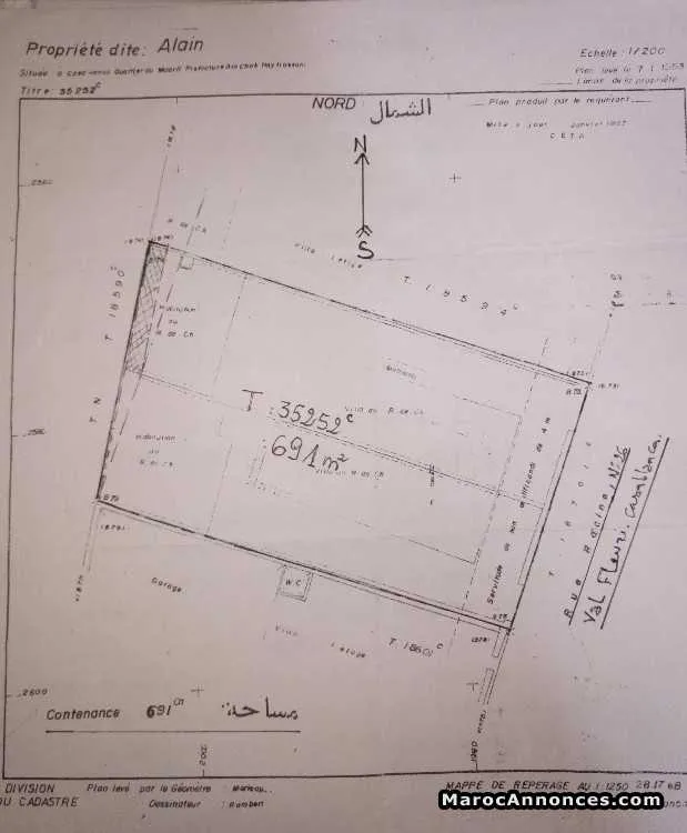 Terrain  en vente a val fleuri - الدار البيضاء