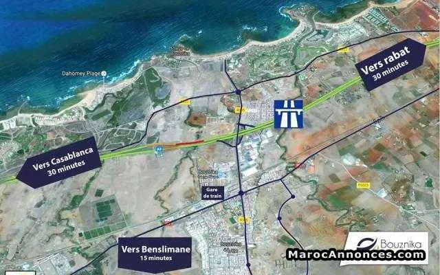 Terrain a bouznika - بوزنيقة