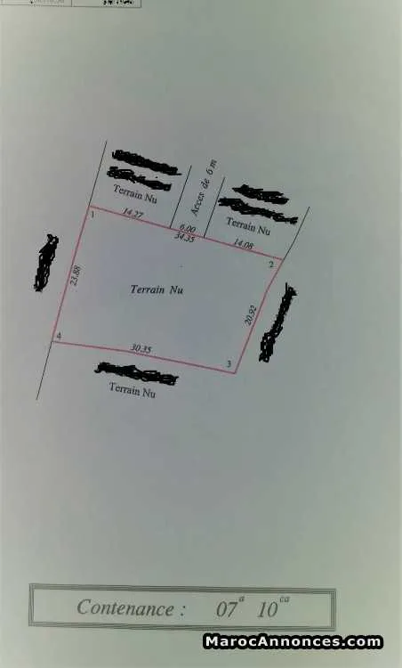 Lot de terrain tahanaoute قطعة ارضية للبيع بتحناوت - مراكش (2)