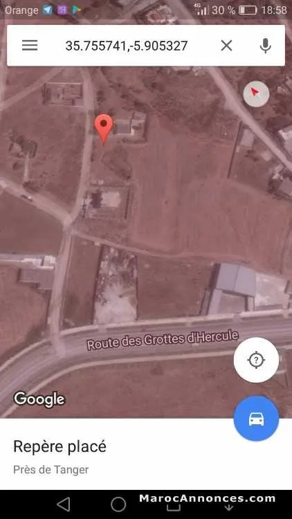 Terrain 500 m2 zone villa achakar - طنجة (2)
