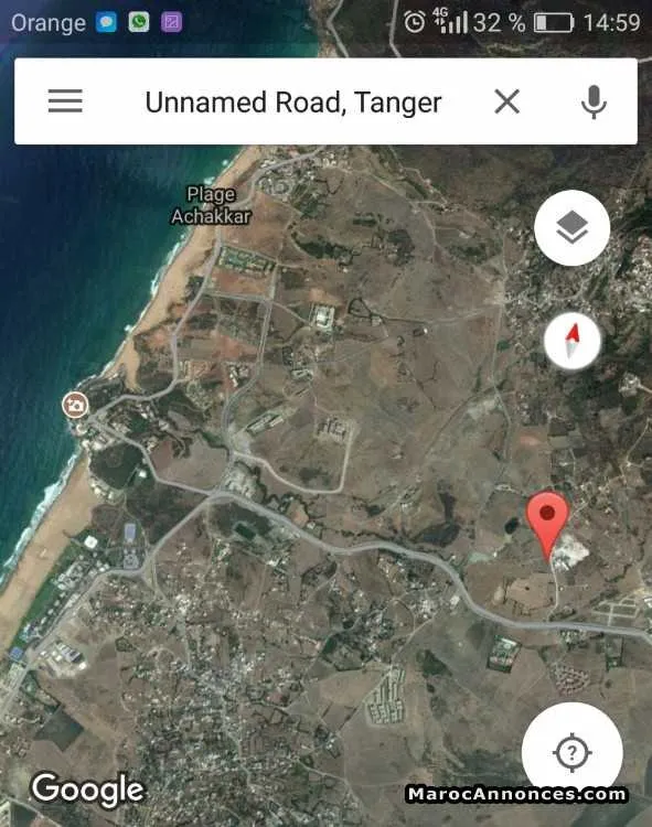 Terrain zone villa achakar - طنجة (2)