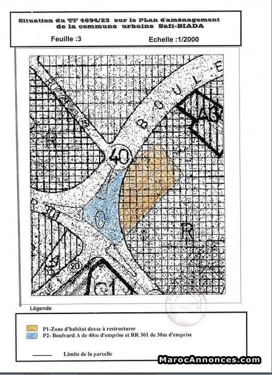 Terrain à vendre sur la ville mririt - الدار البيضاء (2)