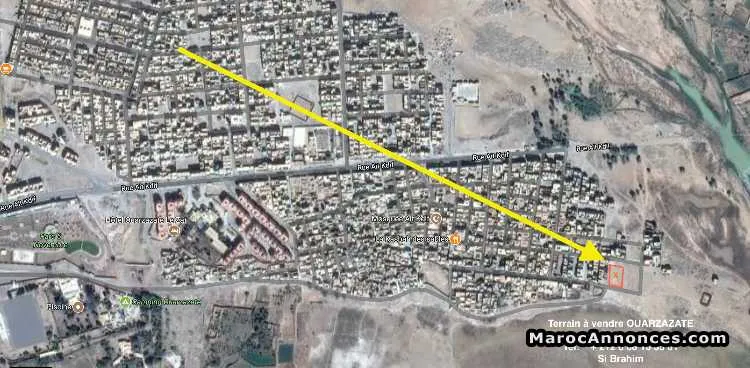 Terrain à vendre sur ouarzazate  1 400 m2 - ورزازات