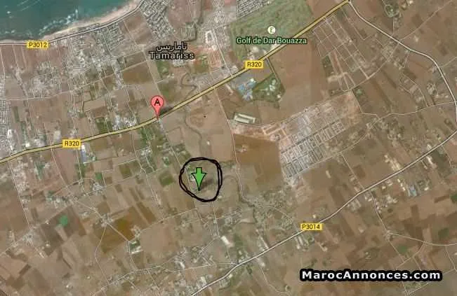 Terrain de 500 m² zone villa la colline tamaris - الدار البيضاء