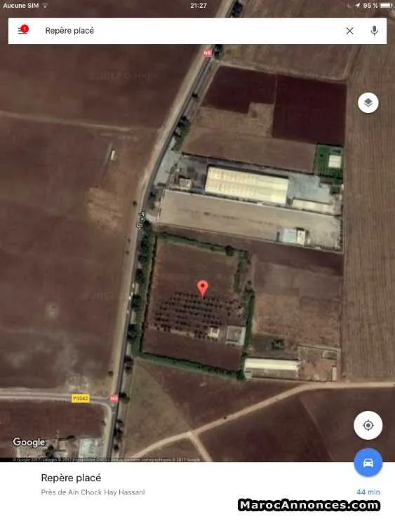 Terrain a vendre sur route nationale casa berrechi - الدار البيضاء