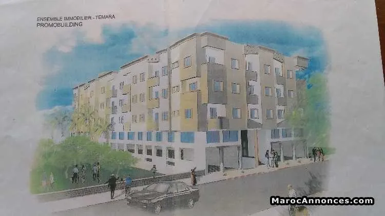 Terrain r+4 temara centre - تمارة
