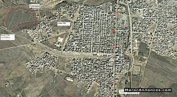 Terrain de 10 ha à khenifra ,mriret - خنيفرة