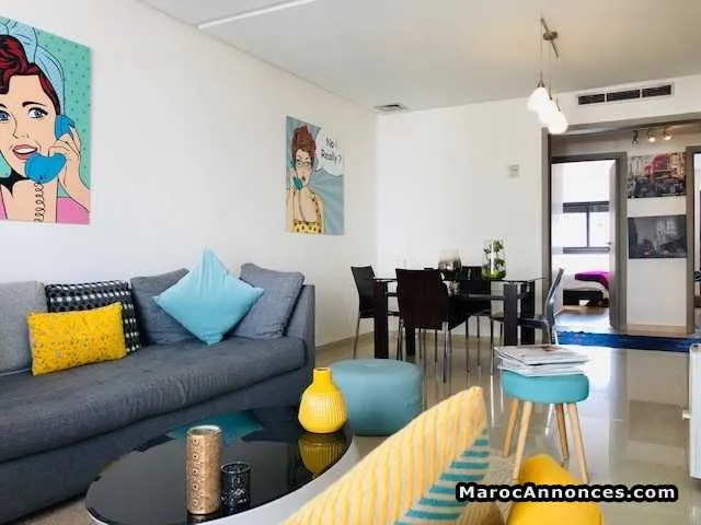 Appartement 103 m² meublé à louer, racine,casa - الدار البيضاء (3)