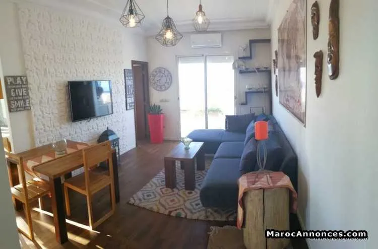 Location apt meublé à belvedere/2chambres terrasse - الدار البيضاء (2)