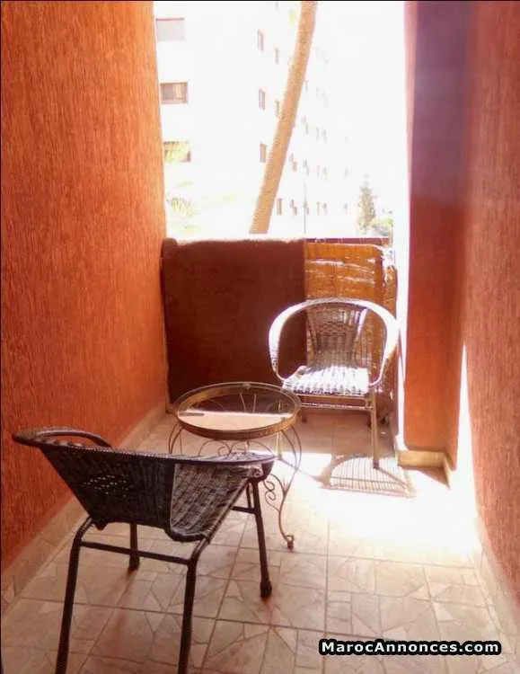 Appartement meublé de 2ch  vc balcon piscine à guéliz - مراكش (2)