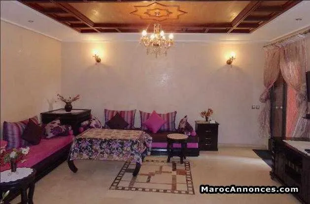 Appartement meublé de 2ch  vc balcon piscine à guéliz - مراكش