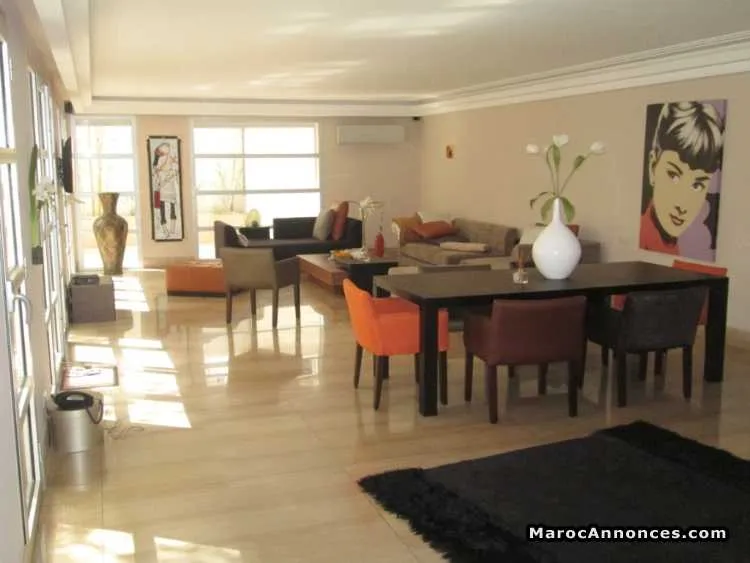 Bel appartement à louer de 300 m² - triangle d'or - الدار البيضاء (2)