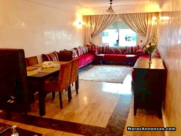 Appartement 110 m2 meublé 3ch a val fleuri - الدار البيضاء