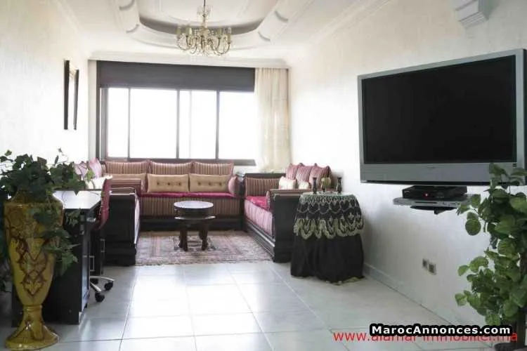 Ap1268 appartement a louer meuble 2 mars sup 130 m - الدار البيضاء (3)