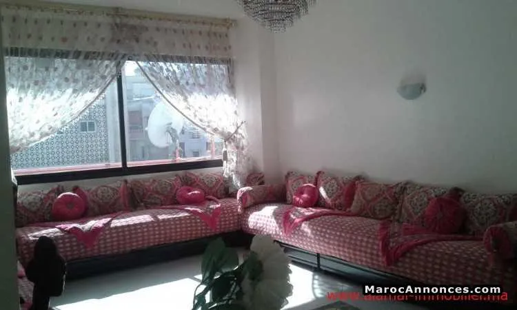Ap1272 appartement a louer meuble rue agadir 120 m - الدار البيضاء