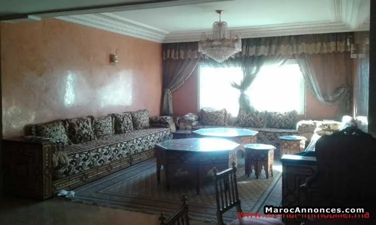 Ap1274 appartement a louer meuble taddart 130m² 3 - الدار البيضاء