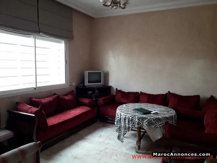 Ap1326 appartement val fleuri meuble 100m 2 ch avec 2 ter - الدار البيضاء (2)