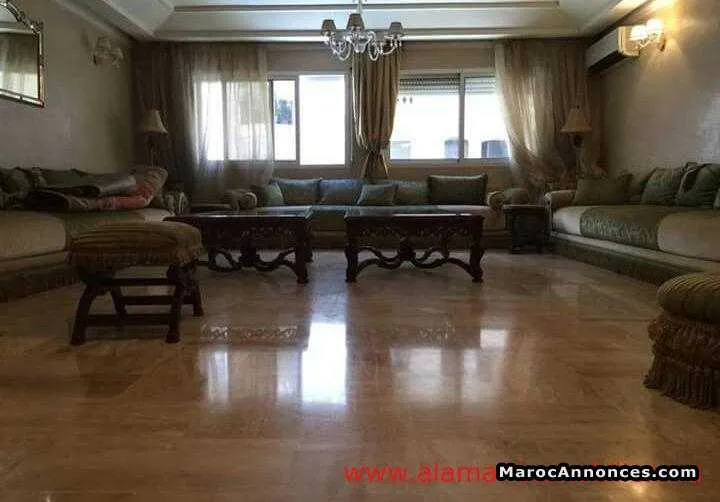 Ap1411 appartement a louer meublee 200m 3 ch - الدار البيضاء