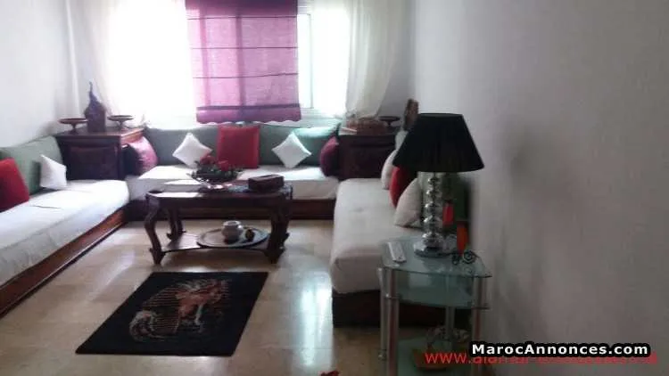 Ap1422 appt a louer meuble 2 ch a palmier - الدار البيضاء (2)