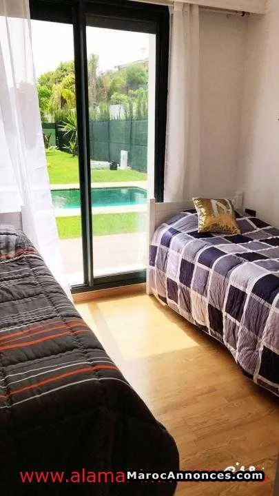 Ap1437 appartement rez de jardin a louer avec piscine - الدار البيضاء (3)