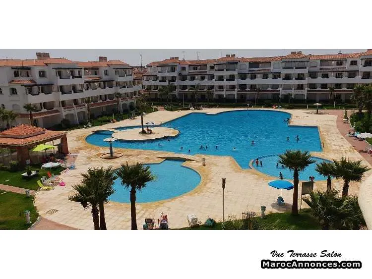 Appartement de luxe vue mer piscine et jardins - سيدي رحال